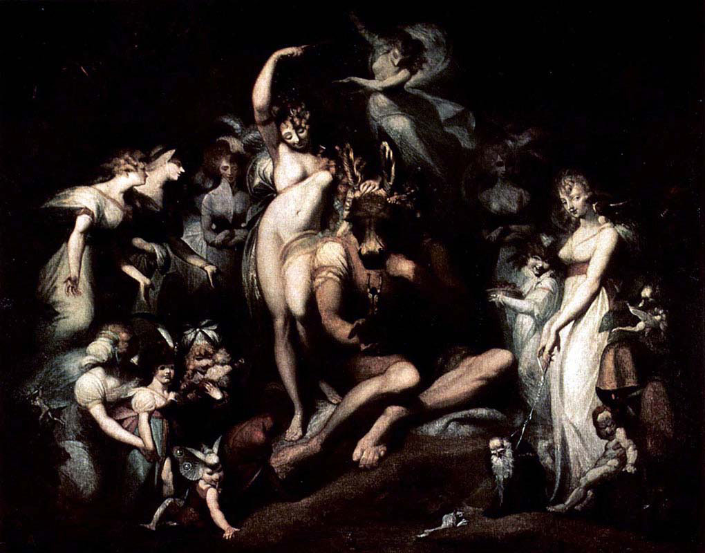 The Fairy Queen Titania Caressing the Ass-headed List